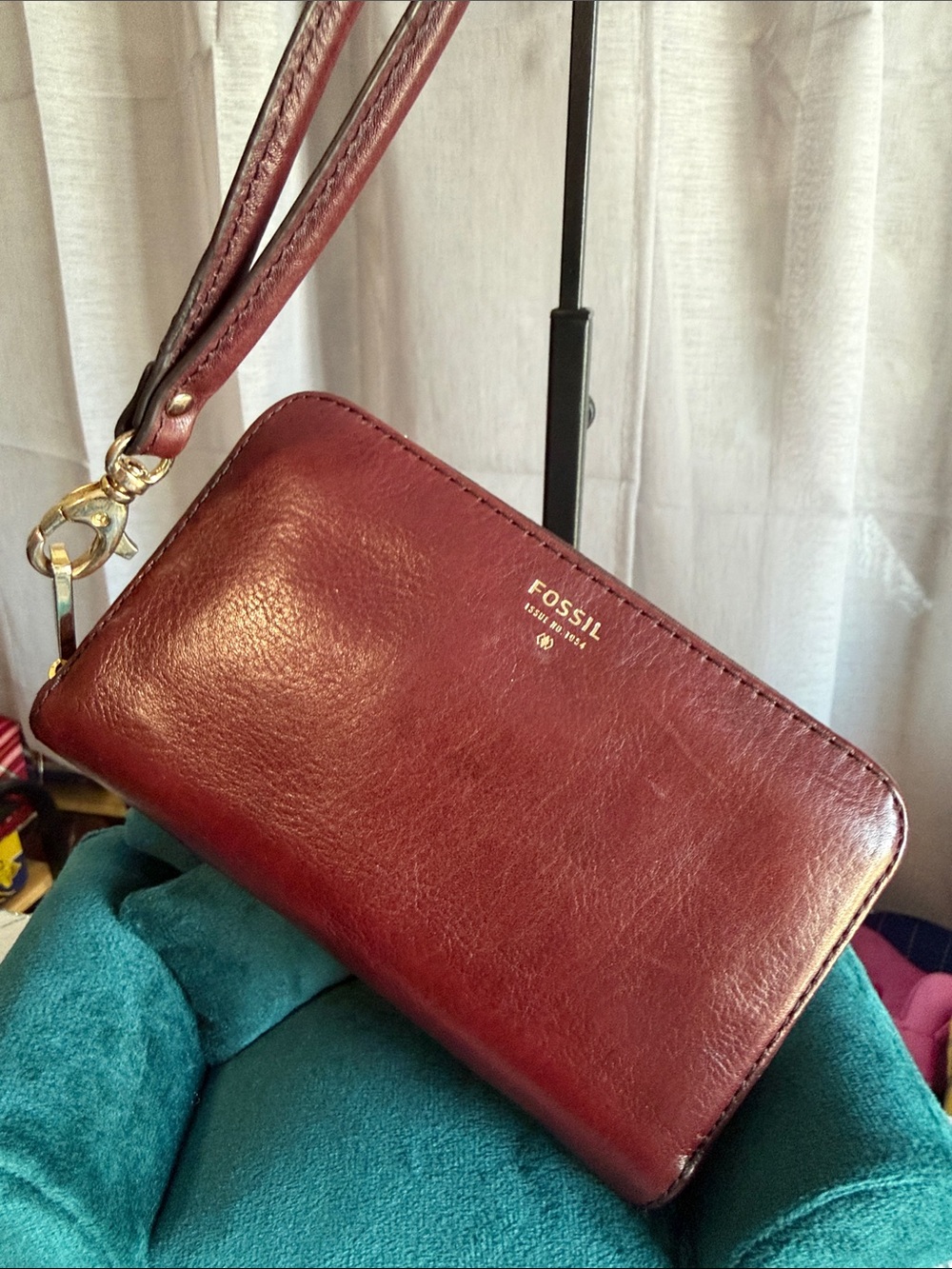 Fossil Leather Wristlet Wallet